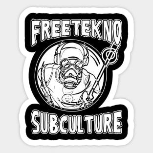 Free Tekno Subculture Sticker